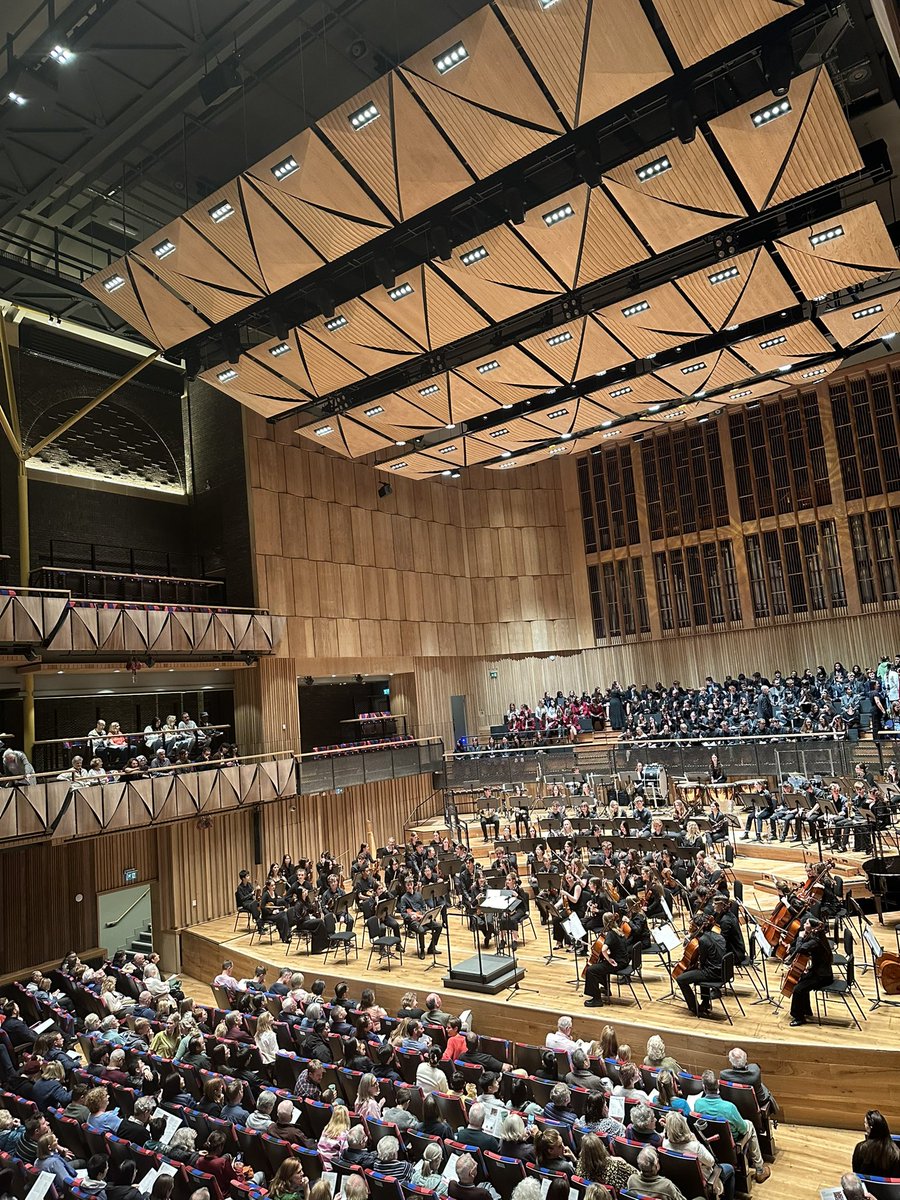 Thrilled to be in the <a href="/Bristol_Beacon/">Bristol Beacon</a> tonight to hear tonight’s School’s Gala Concert, led by <a href="/MrDavidOgden/">David Ogden</a> and Tim Harrison, featuring new works by @RGCWbaritone, <a href="/ebersweden/">Esther Bersweden</a> and <a href="/theothertoby/">Toby Young</a> - first born is playing percussion and is very excited! 🥁