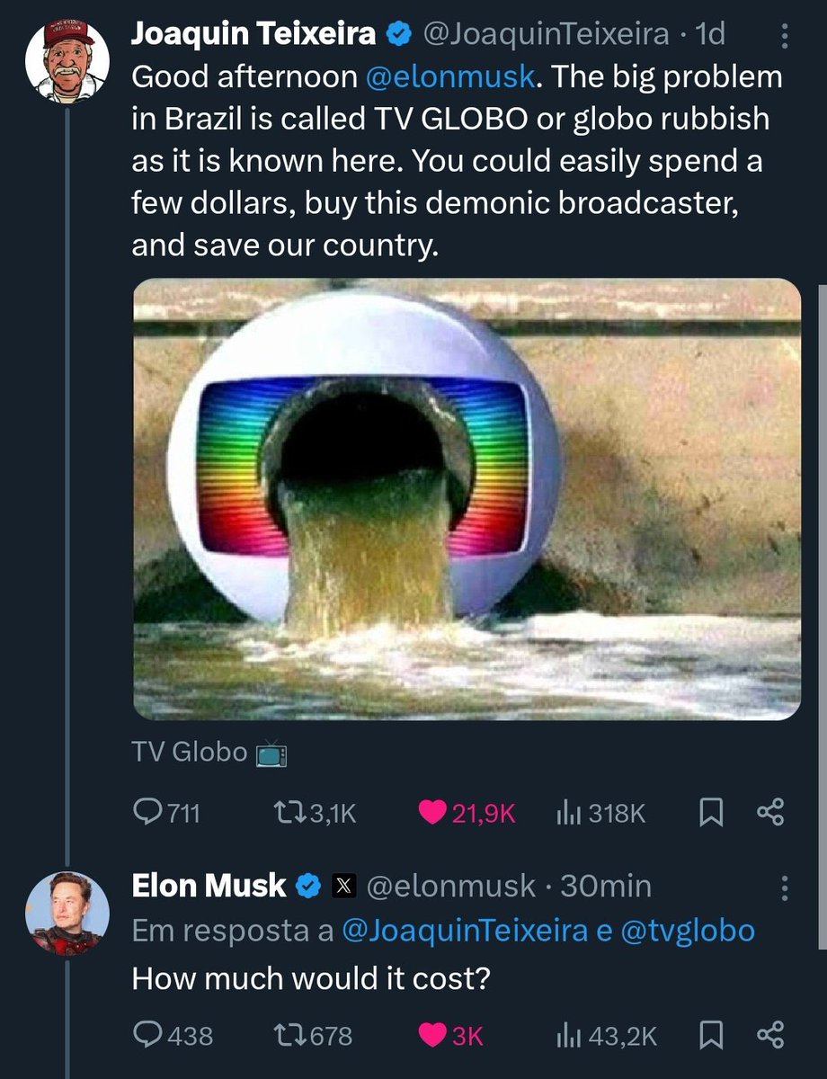 Eitaaaaaa que a última vez que o Elon Musk perguntou o preço, ele comprou o Twitter. 
😂😂😂😂😂