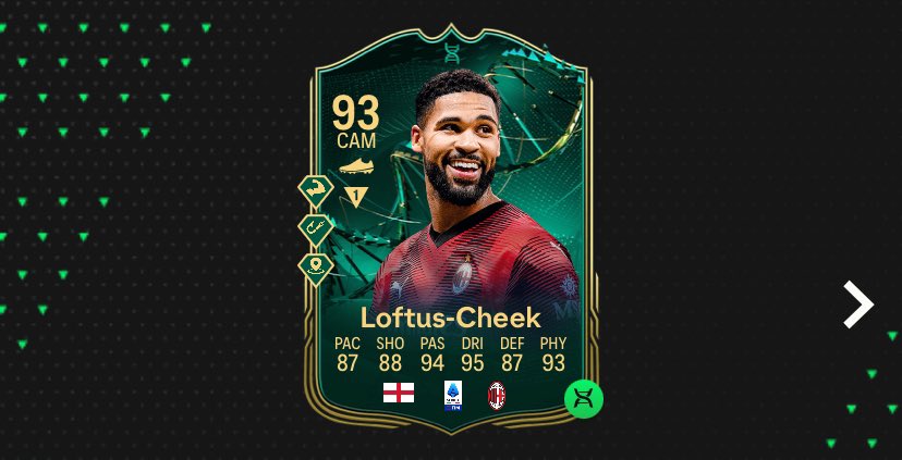 Loftus-cheek 🏴󠁧󠁢󠁥󠁮󠁧󠁿 looks absolutely unreal in the new TOTS evo 😳😳