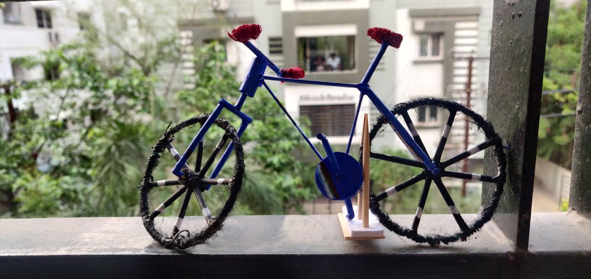 PeekNCook's tweet photo. DIY bicycle made with bamboo skewers #DIY #artncraft https://t.co/K0PNPeeeyn