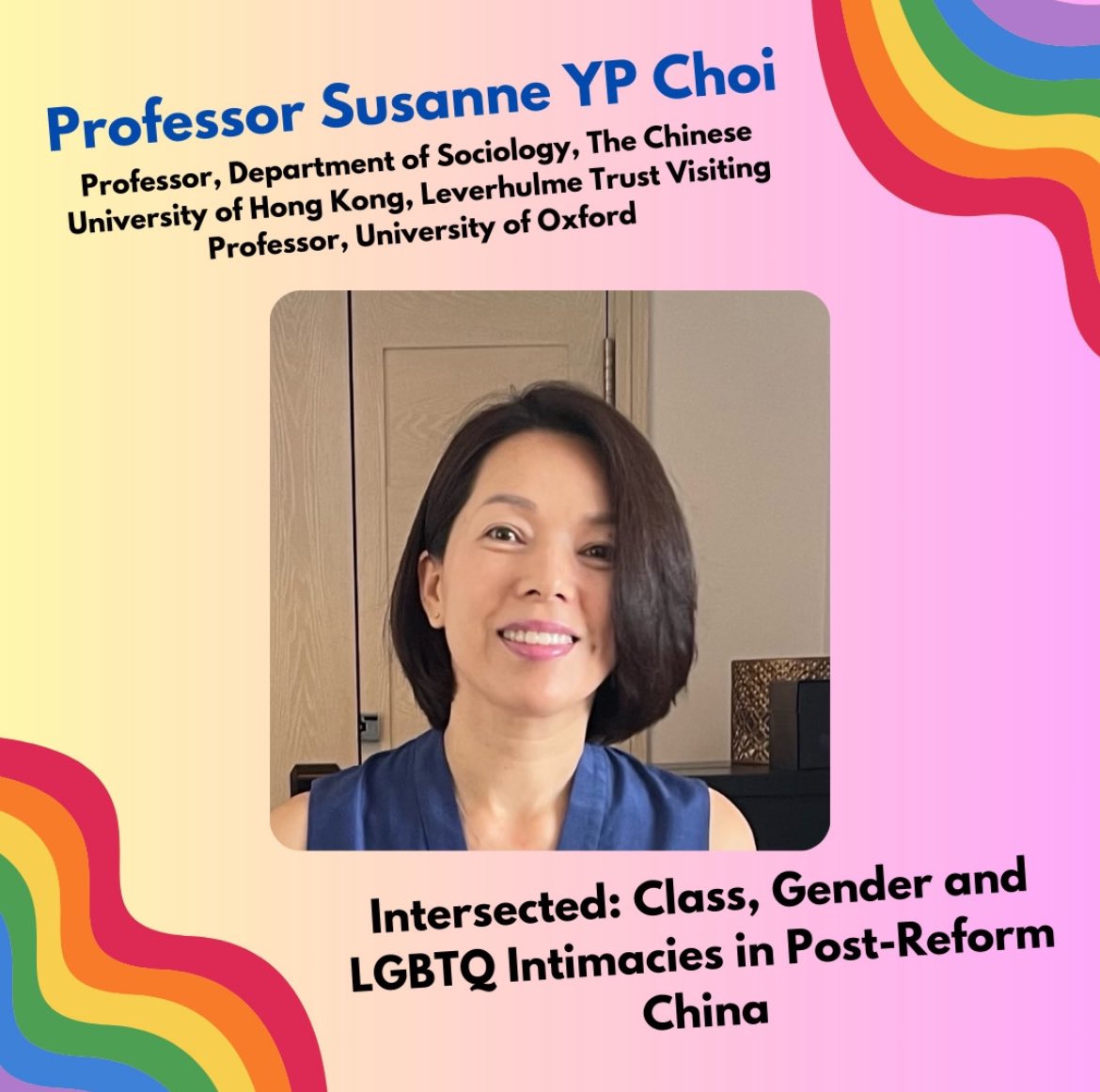 cqsconference's tweet image. 🎉SPEAKER ANNOUNCEMENT🎉

We are thrilled that Professor Susanne YP Choi will be joining #CQSC2024 to discuss the research for her book-in-progress - Susanne’s first book won a best book award from the BSA!

In-person and online tickets now available - link in bio!