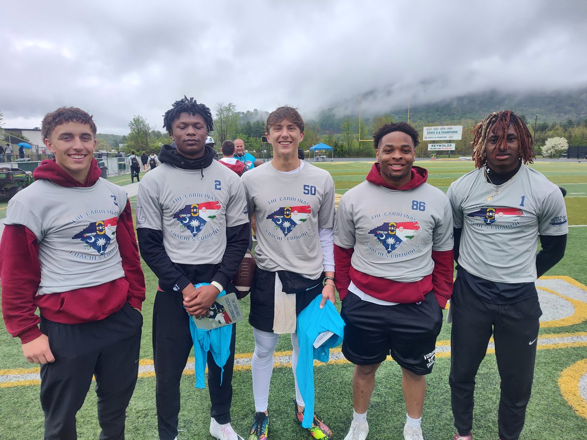 Excited to be in Asheville representing @JohnsonLambe at @CoachesCombines. The BEST combines in NC & SC, hands down! GREAT day, GREAT coaches, GREAT players.