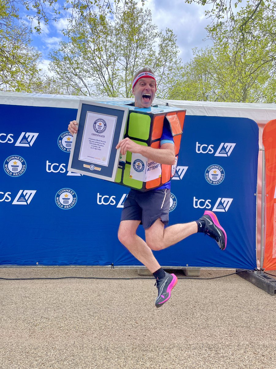 Over the moon to be a verified Guinness World Record holder 🤩🤩🤩
#GWR #Londonmarathon #running