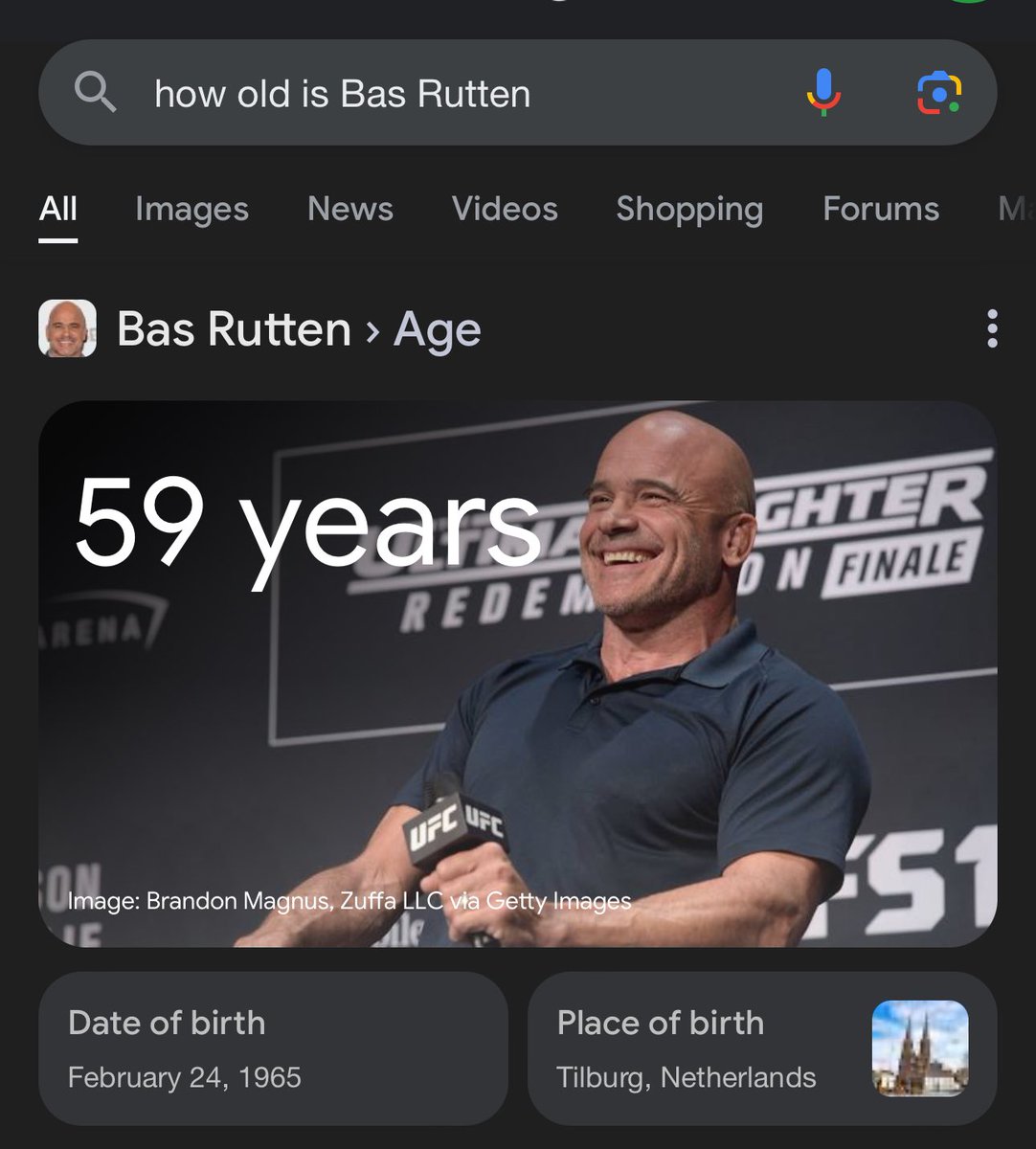 Bas Rutten is pushing 60 but is in better shape than most people on here 😭