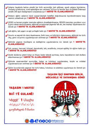 Mücadeleyi büyütmek, umudu örgütlemek için #1MayıstaTaksimdeyiz