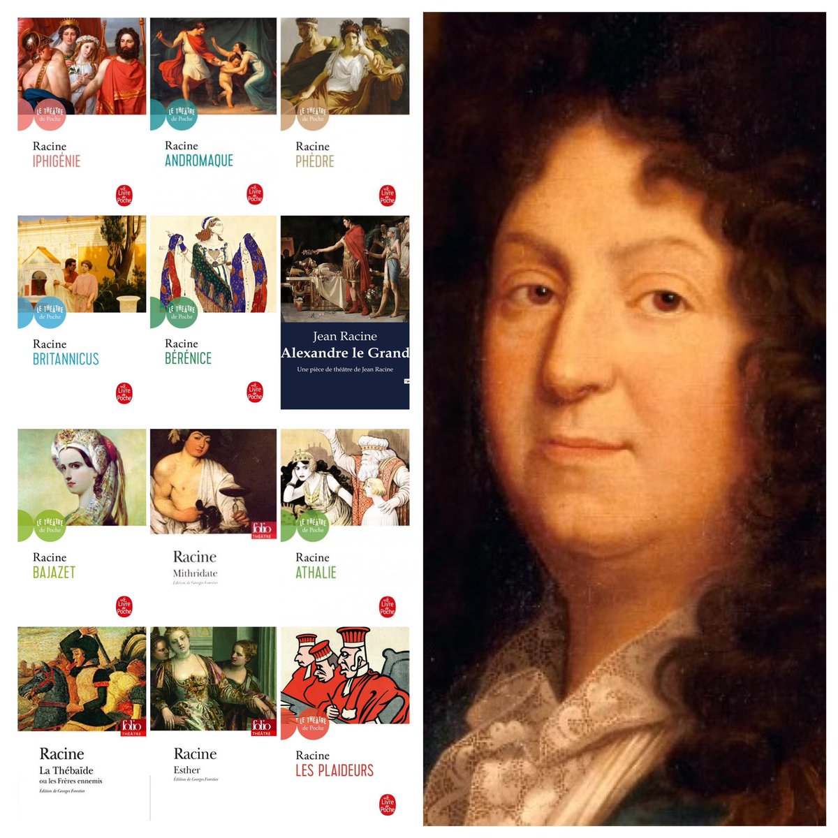 C’est le 325e anniversaire de la mort de Jean Racine, cet immense dramaturge français qui, lorsque l’on se rend compte de tout ce qu’il fit pour faire de la langue française ce qu’elle est, ne porta jamais si bien son nom !

Parmi toutes ses pièces, laquelle a votre préférence ?