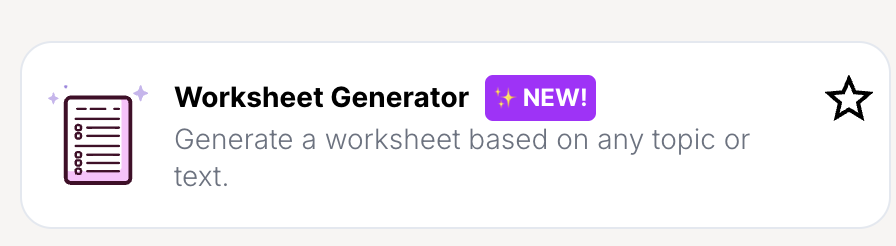 Just used the new Worksheet Generator in @magicschoolai for the new science TEKS committee this week. Super easy if you are specific in what you want. It had fill in blank, open ended, and multiple choice included. Try it out! #RobinsonISD