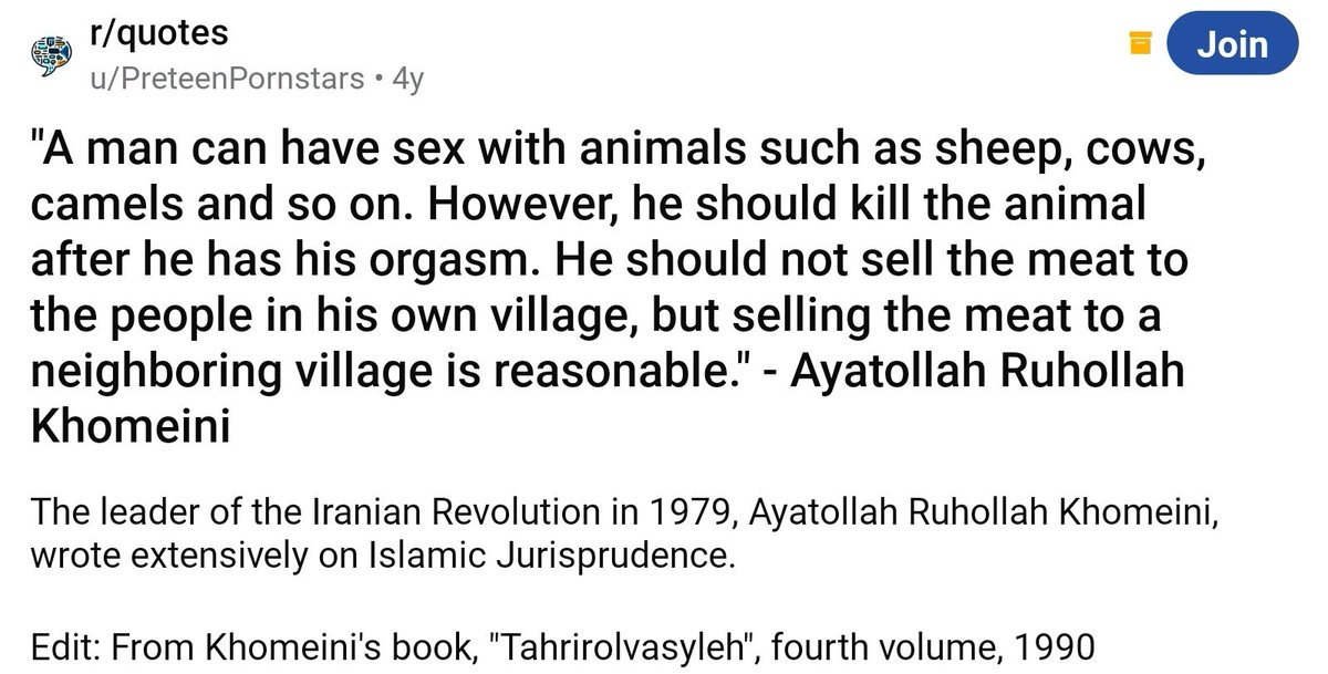 Sunni Dr. Zakir Naik and Shia Ayatollah Khomeini are on the same page on this point.