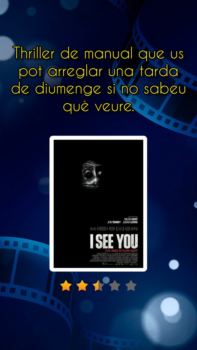📽 Petita ressenya de 'I see you' #cinema #iseeyou