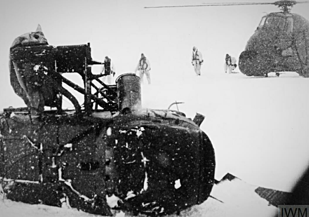 April 21st 1982: In blizzard conditions, an SAS Mountain Troop of 15 men led by Captain Gavin Hamilton, lands on Fortuna Glacier, South Georgia. Faced with 100+mph winds, and after 15 hours, Hamilton requests evacuation: 'Unable to move. Environmental casualties imminent.'