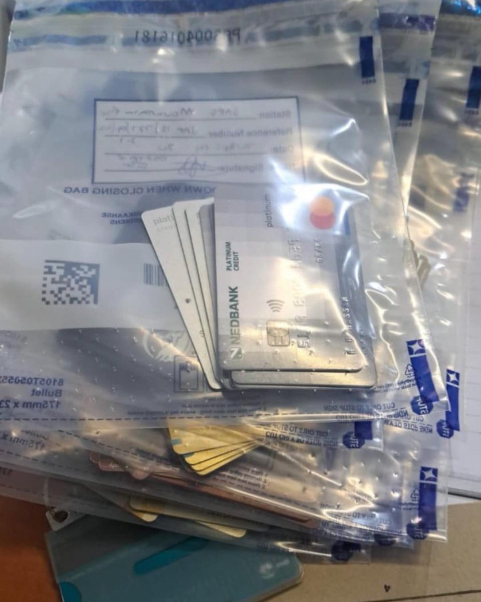 Police in Pietermaritzburg,KZN seized numerous bank cards and cellphones during a raid on a house.

They arrested a Pakistan national in connection with the seizure.