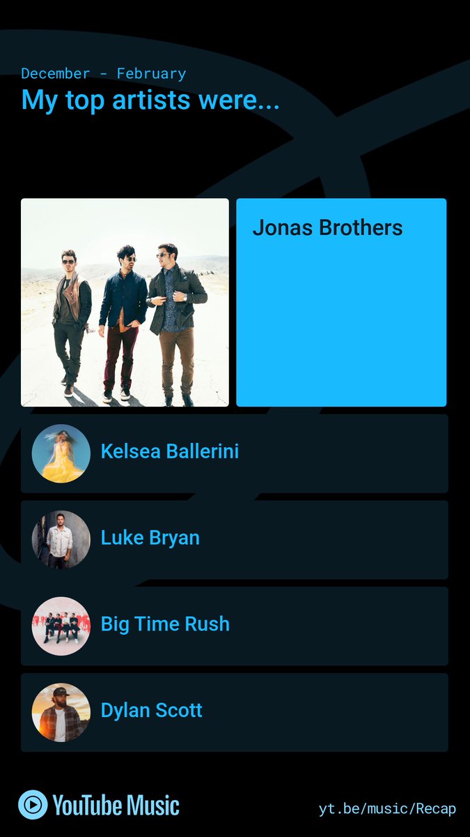 My YouTube music recap. <a href="/jonasbrothers/">Jonas Brothers</a> <a href="/joejonas/">J O E  J O N A S</a> <a href="/KelseaBallerini/">Kelsea Ballerini</a> <a href="/lukebryan/">Luke Bryan</a> <a href="/bigtimerush/">Big Time Rush</a>