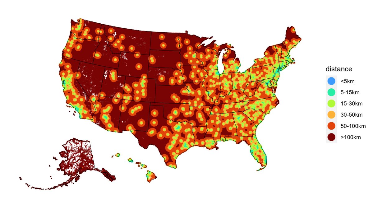 How are ID physicians geographically distributed across the US? In our report we share this interesting heat map & comment on the ongoing shortage in ID physicians & related disparities. @IMotairek @zhuochengeog @Sadeer_AlKindi & Fleisher academic.oup.com/ofid/advance-a…