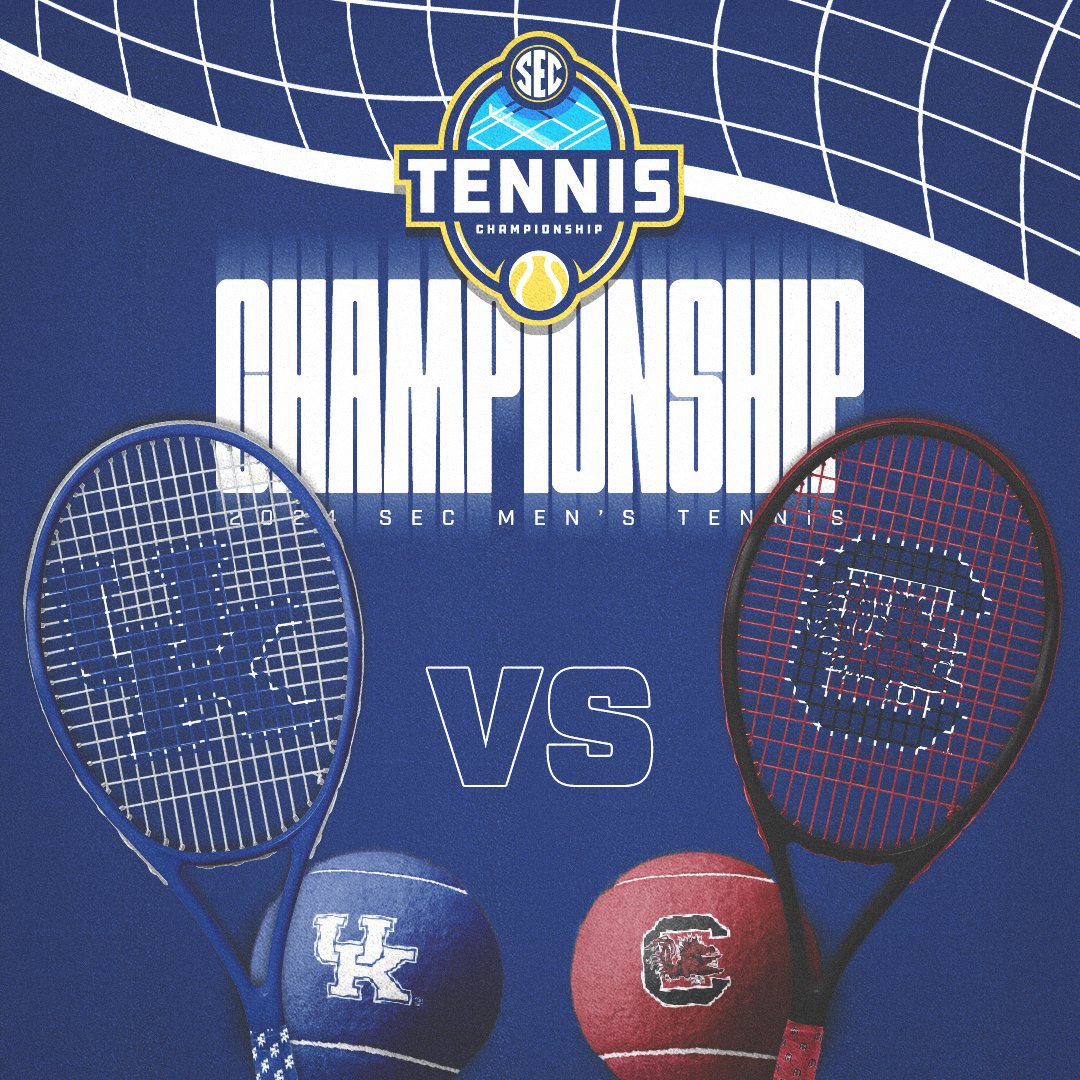 🎾 For the title. No. 1 @UKMensTennis vs. No. 11 @GamecockMTennis 2 PM ET on @SECNetwork #SECTennis x #SECChampionship