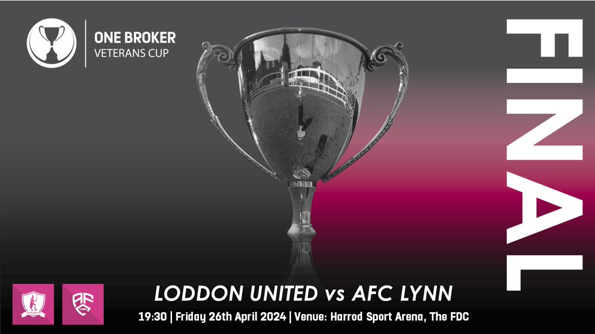 🎟️ TICKETS 🎟️

Tickets are available to purchase for next week's @Onebroker1 #VeteransCup final between @LoddonUnitedFC and @AfcLynn. #NorfolkFootball ⚽🏆

👇
ticketsource.co.uk/NCFA/one-broke…