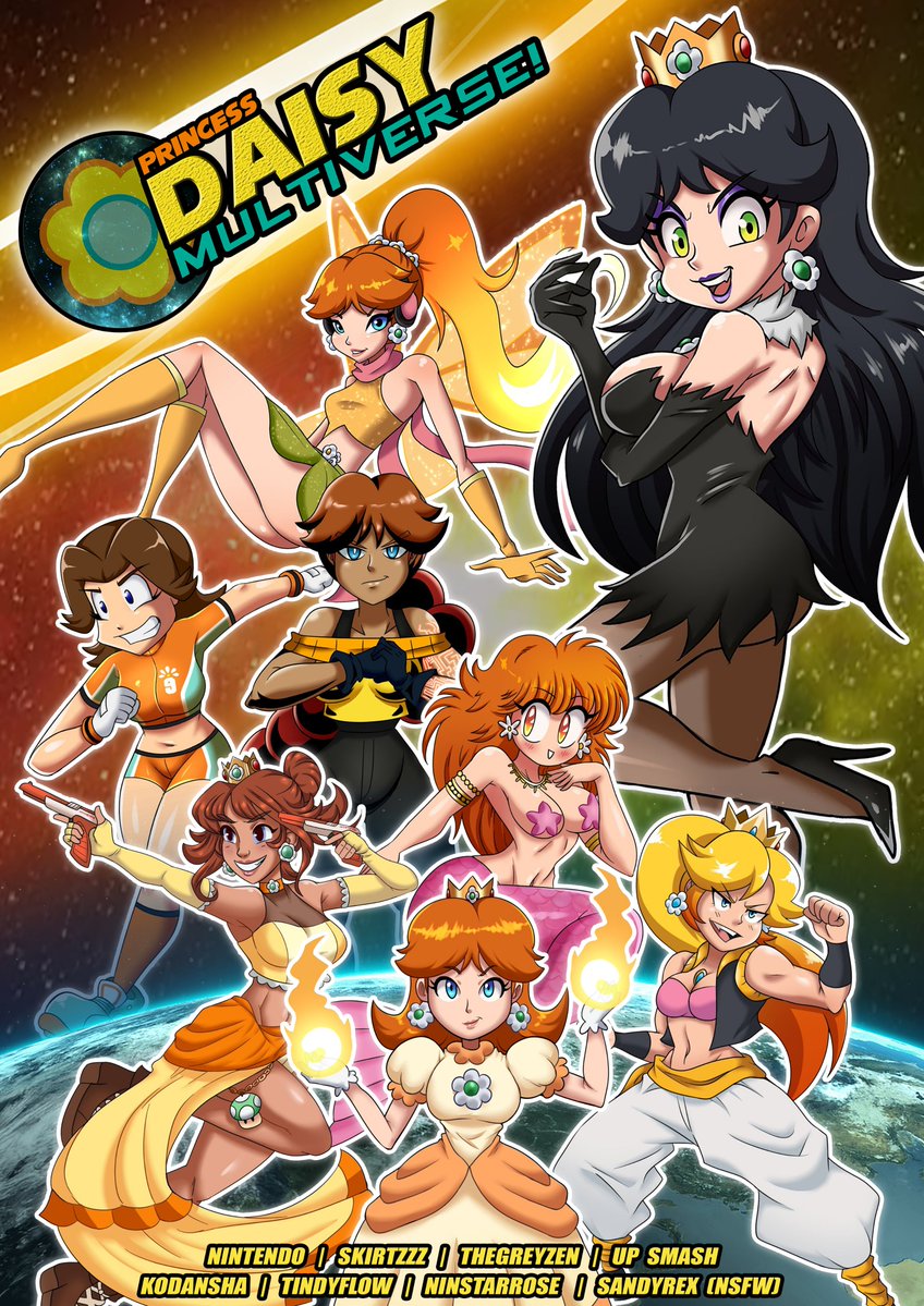 #PrincessDaisy #Multiverse 2024 - Group Poster! Princess #Daisy's 'Flow of Reality' continues to split more & more flows! With each new flow, a unique Daisy will shine! Regardless of what path each Daisy takes... they all still stem from the original Flow of Reality!