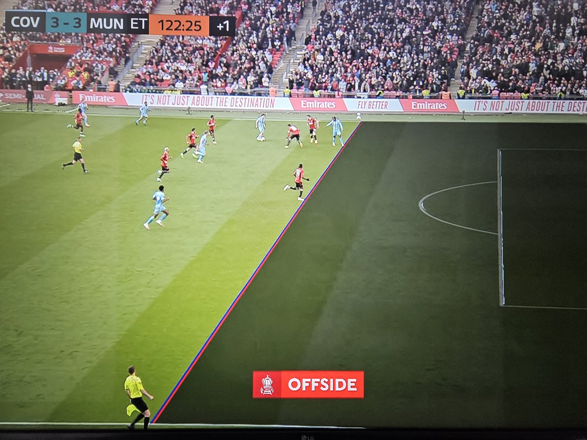 I absolutely despise VAR. One of the potentially greatest FA Cup moments in history, ruled out by a human-drawn line and some pixels. #getrid #hatevar