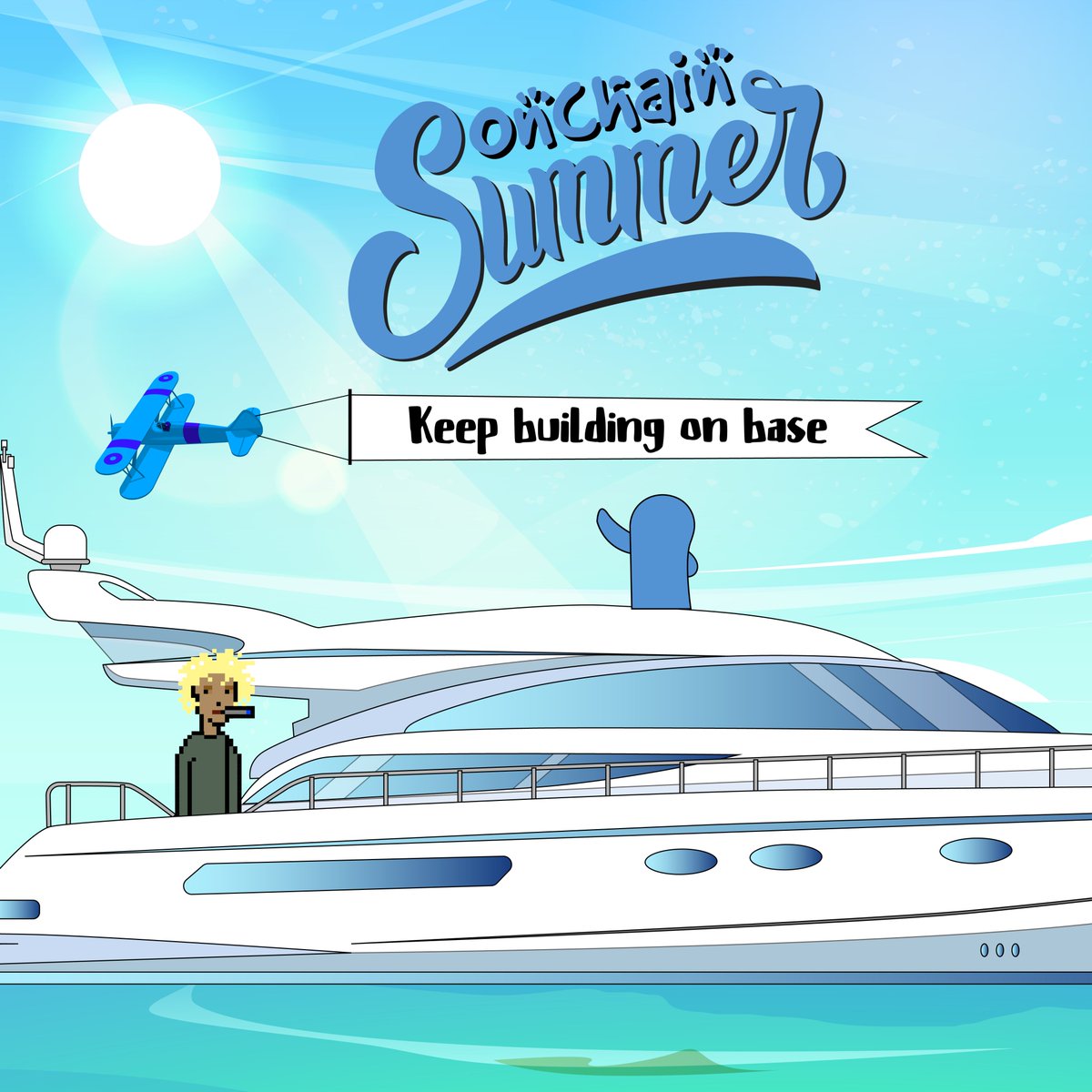 Bloo getting ready for a wild summer.
Last minute check on the yacht.

<a href="/jessepollak/">jesse.base.eth</a> and I are set.

$bloo