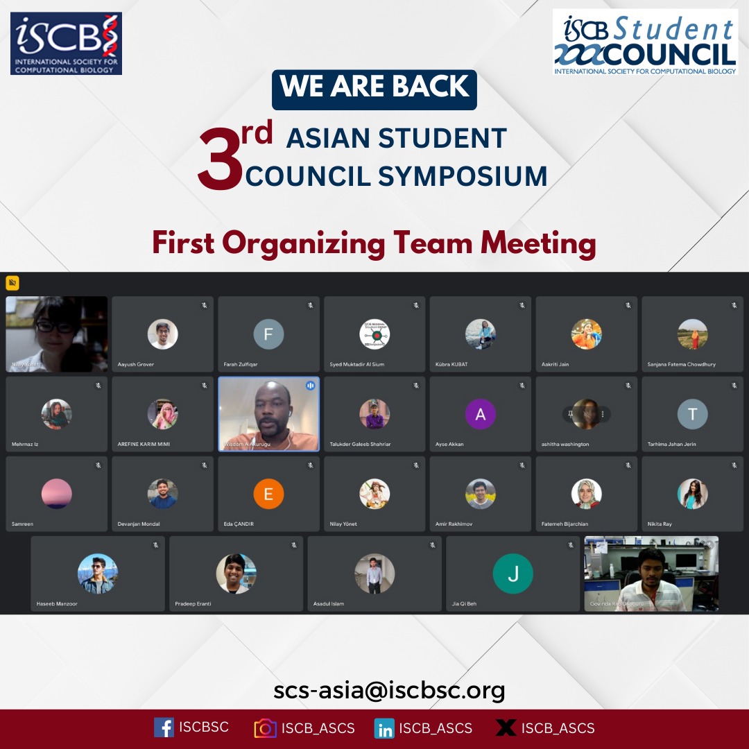 We had a fantastic meeting with the Organizing Team and are thrilled to announce that we will be organizing the #ASCS2024 Symposium 🤩🧬🖥️🌏

Stay tuned, dear Students & Early Career Researchers!
#ComputationalBiology #Bioinformatics

@iscb #APBJC @iscbsc #APSCS2024