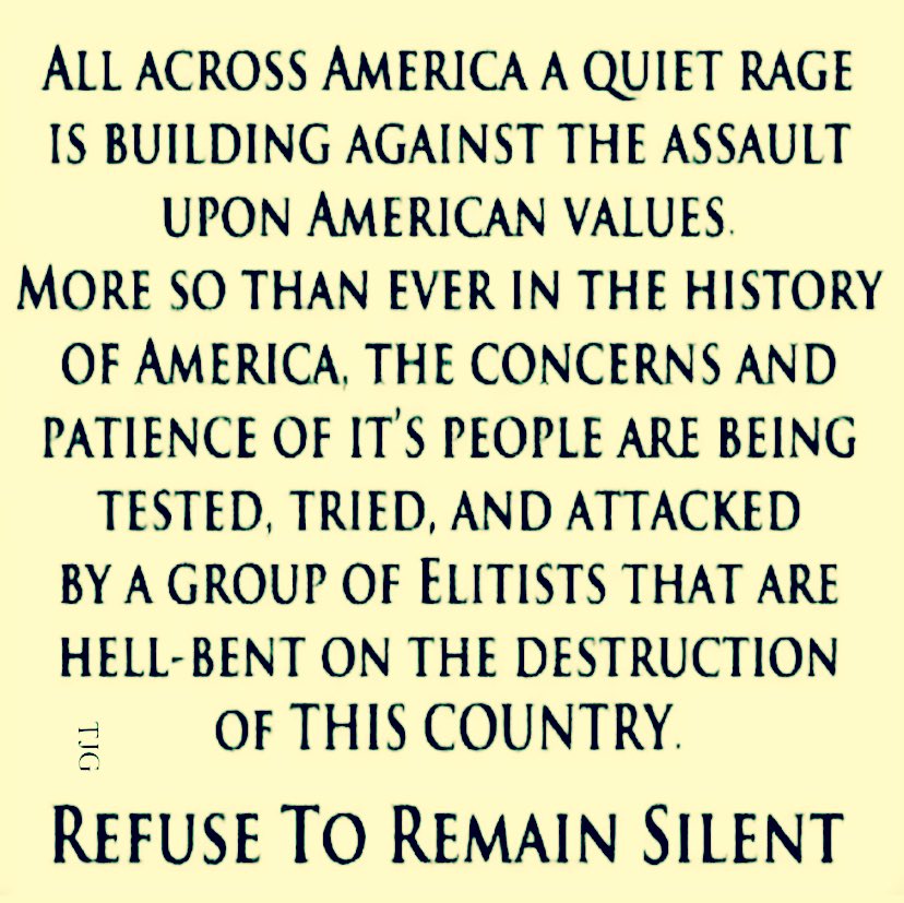 Do you refuse to remain silent? America needs each one of us to speak up.