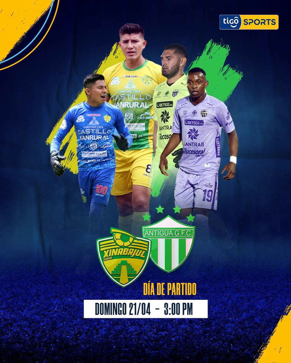 ¡Xinabajul se juega la permanencia ante el líder, Antigua GFC! 👀 ¡Prepara tu domingo para disfrutar el partido en Vivo y en HD por Tigo Sports canal 6/706 y en la App y Web! 💪 #AOtroNivel