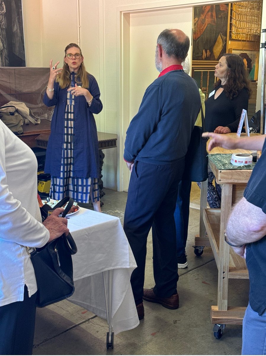 Pixeum's tweet photo. A great day yesterday at St. Mary’s College Museum of Art “Behind the Scenes” tour. I love what they are doing! Their team is super smart, creative, entrepreneurial, service-minded, always learning. They ARE what a museum should be. See Pixeum exhibit 537. https://t.co/0ntXkjkAfz