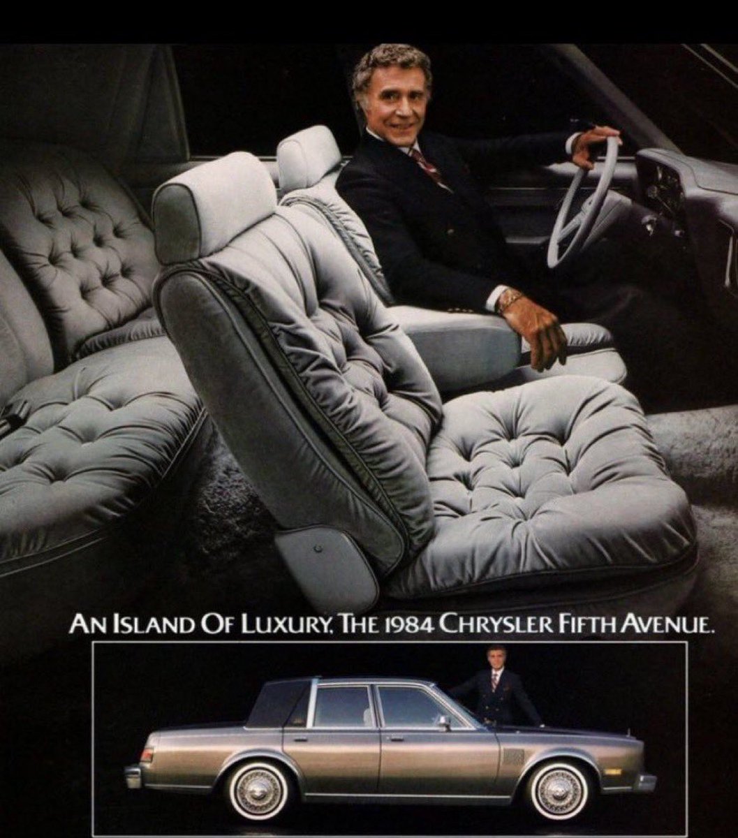 If it’s not rich Corinthian leather you can just go straight to hell.