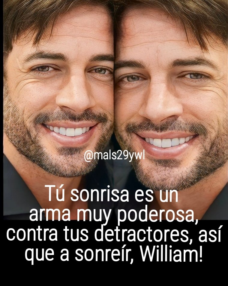 Tú sonrisa, tú tranquilidad la mejor arma contra todos tus críticos. #yoapoyoawilliamlevy <a href="/willylevy29/">William Levy</a> 🙏🙏🇪🇸 y Féliz tarde para todos!!