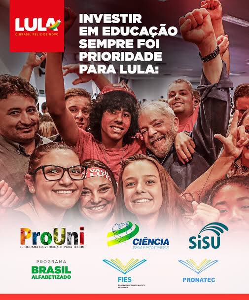 LULA BRASIL MELHOR!! LULA PELA EDUCAÇÃO #ChuvaDeLula