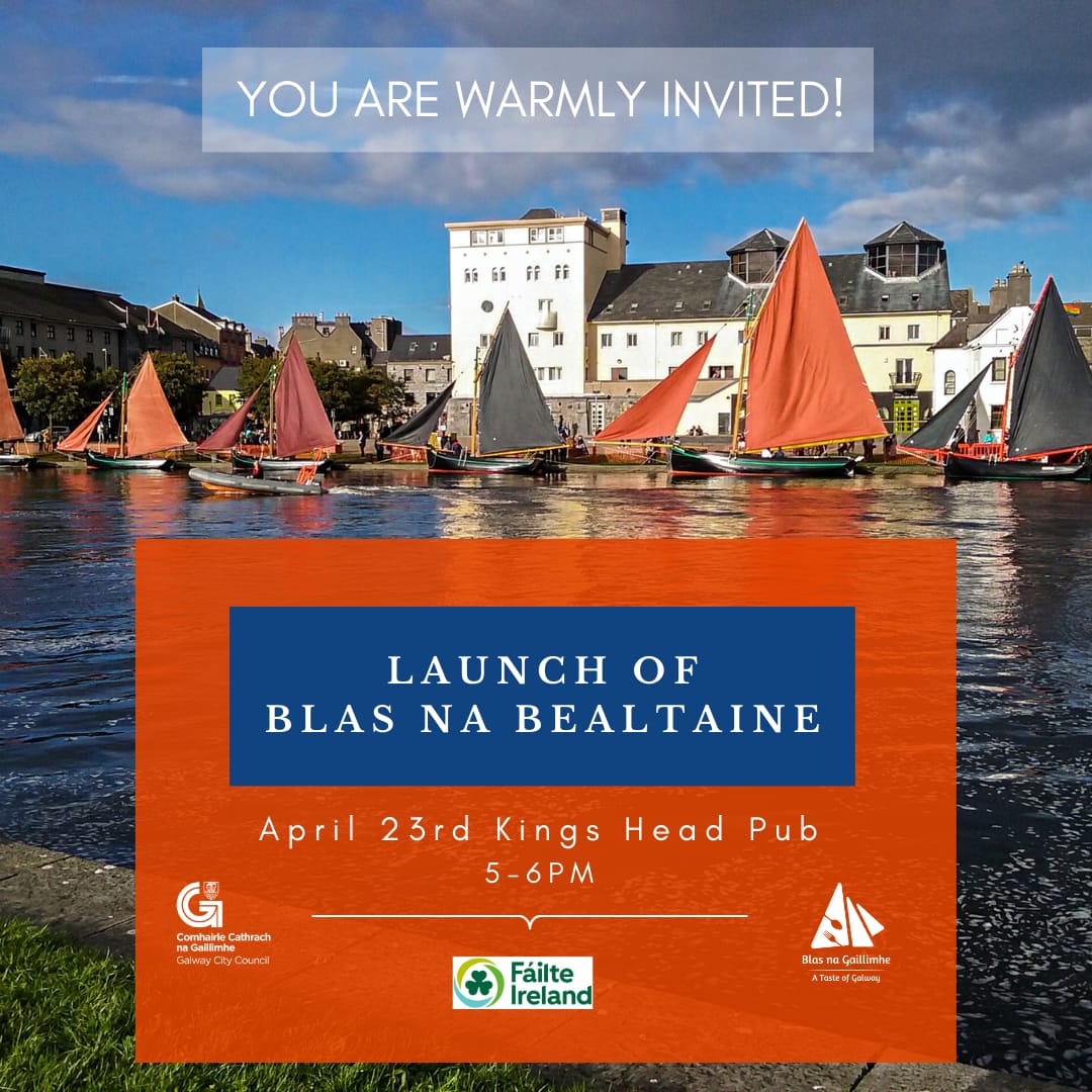 Join us for our @blasnagaillimhe May programme launch next Tuesday @kingsheadgalway 5-6pm