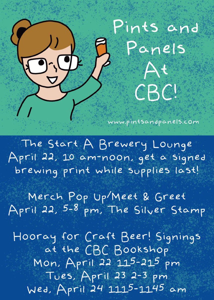 Going to CBC? P&P is there! Plus I’ll be on a panel about the importance of beer education Wednesday 10 am