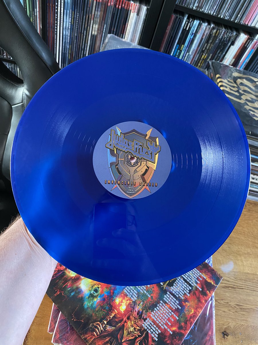 Judas Priest ‘Invincible Shield’.

I’ve gone for the blue.

Cracking album. Priest is the best!!😎🤘🏻

#JudasPriest #InvincibleShield #vinyl #heavymetal