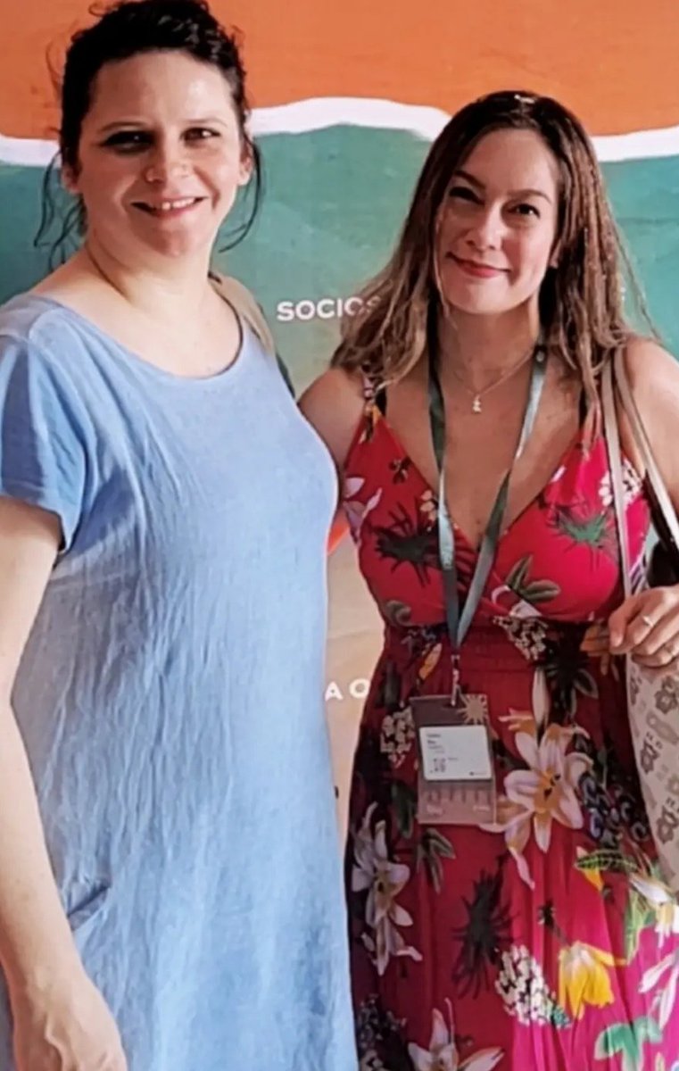 sandritamrios's tweet image. Aquí, con la ganadora de la Concha de Oro 2023. 😉 #FICCI63