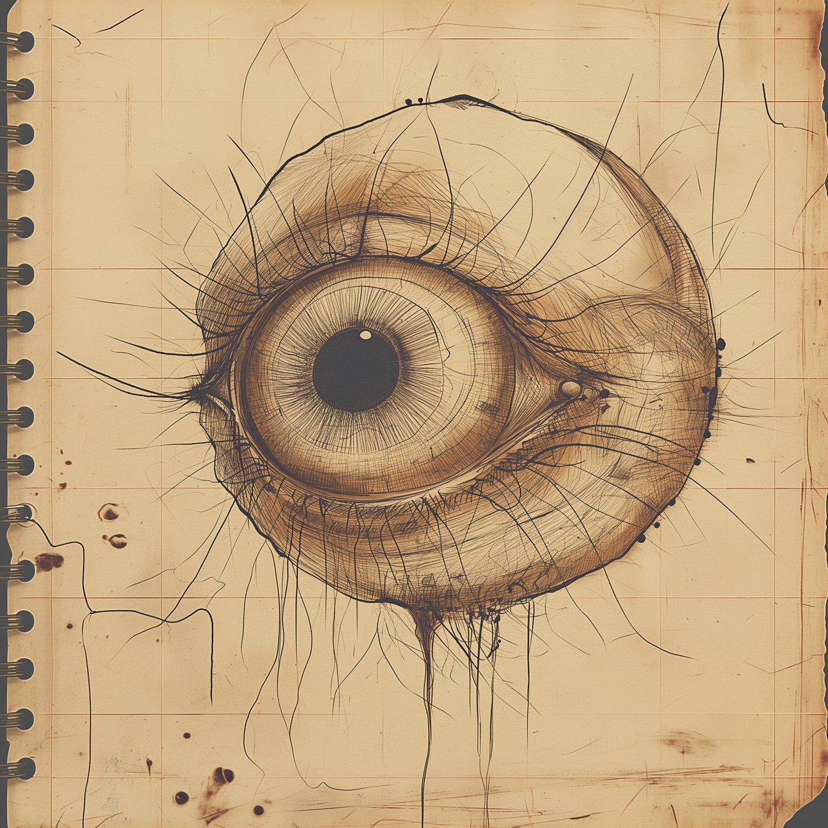 ceccorona's tweet image. ¡Primer boceto de un nuevo monstruo en el que estoy trabajando! Nombre: El Ojo de Chapultepec. #criaturasmitológicas #leyendamexicana #desarrollodevideojuegos #indiegames