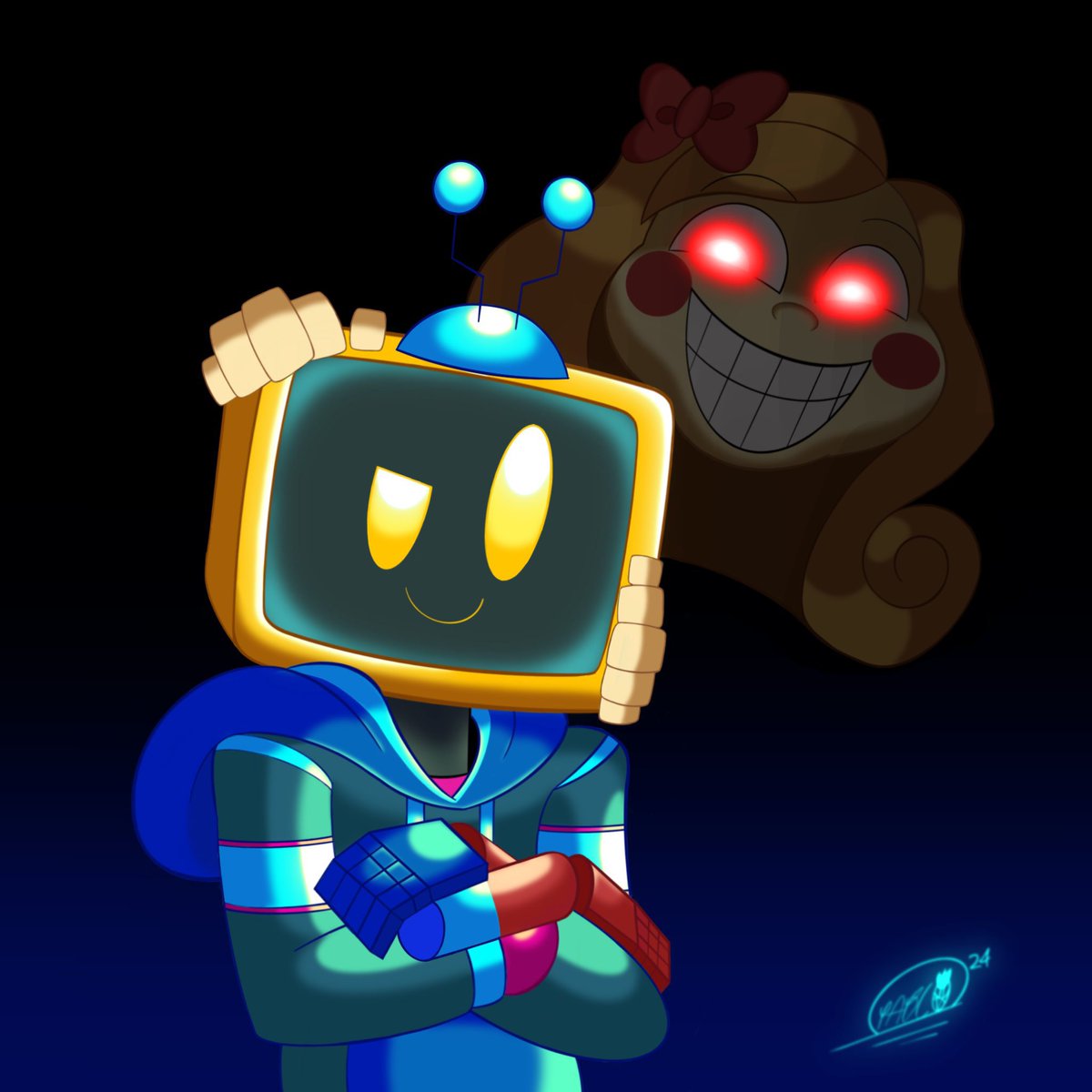 OfficialNized's tweet image. 🧶First ever art piece of Nized &amp;amp; Miss Delight! 🖍️📚
-
Art by @PabloTheArtFox 
-
-
#MobPartnersInCrime #PoppyChapter3 #MissDelight #PoppyPlaytime