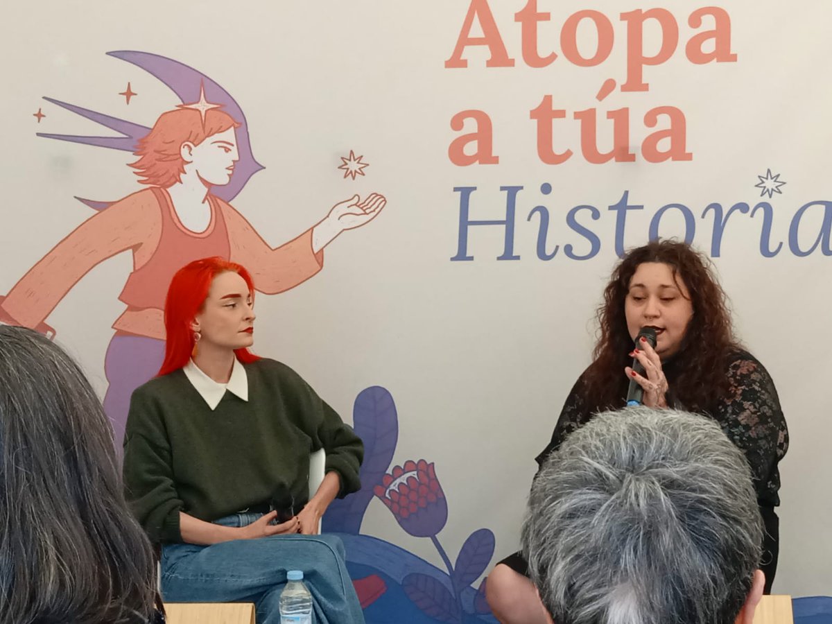 #Atopaatuahistoria 

Eugenia Tenenbaum e @lectoralila protagonizan a derradeira actividade da #feiradolibro de Ferrol, unha conversa arredor do feminismo na arte.