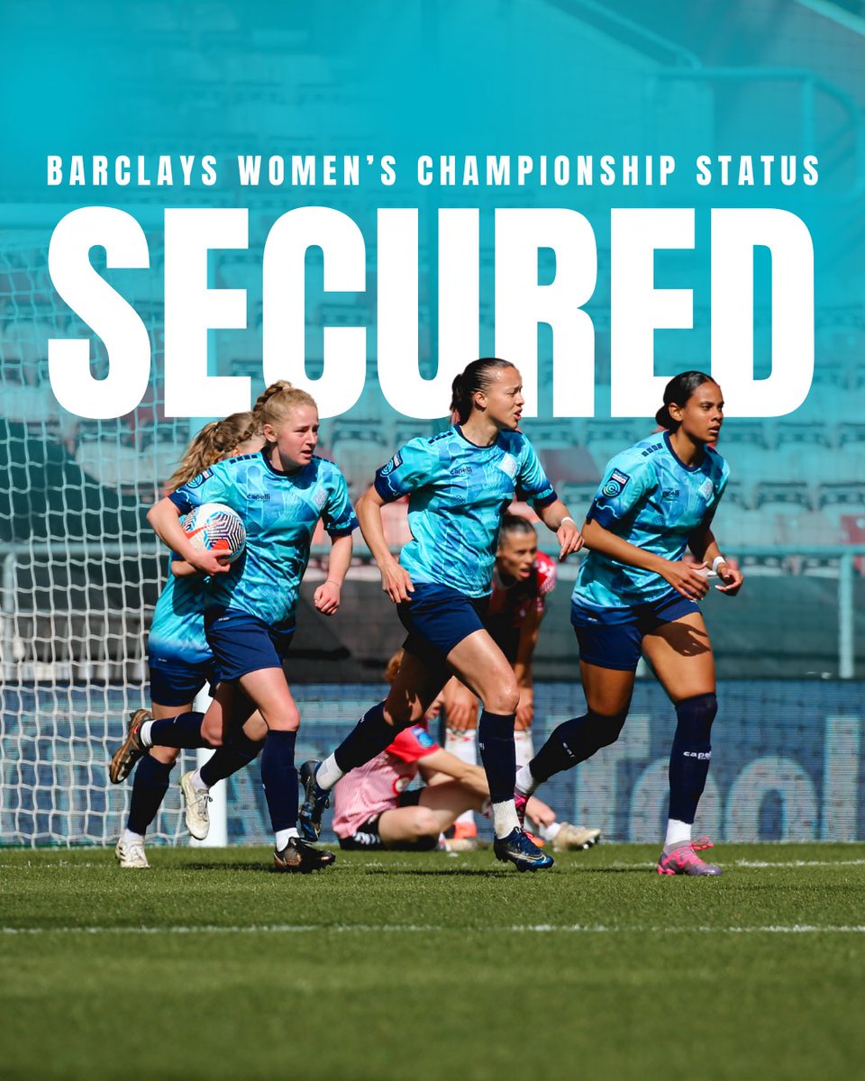 It's official — we've locked in our #BarclaysWC place for next season. #ThePride, thank you for kicking every ball with us — we'll come back stronger next term 💙 📸 Wing Chong