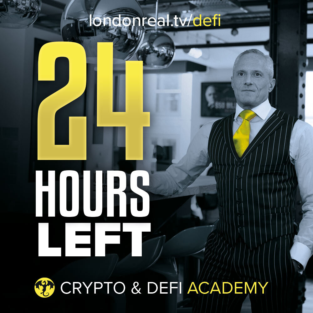 STARTS Tomorrow: londonreal.tv/defi-tw 💰 Learn How To Invest In And Profit From Crypto In Just 4 Weeks My 4 week online Crypto & DeFi Accelerator course includes: ✅ 8 hours of private LIVE Zoom Calls with me, Brian Rose ✅ 4 on-demand teaching modules via our e-Learning