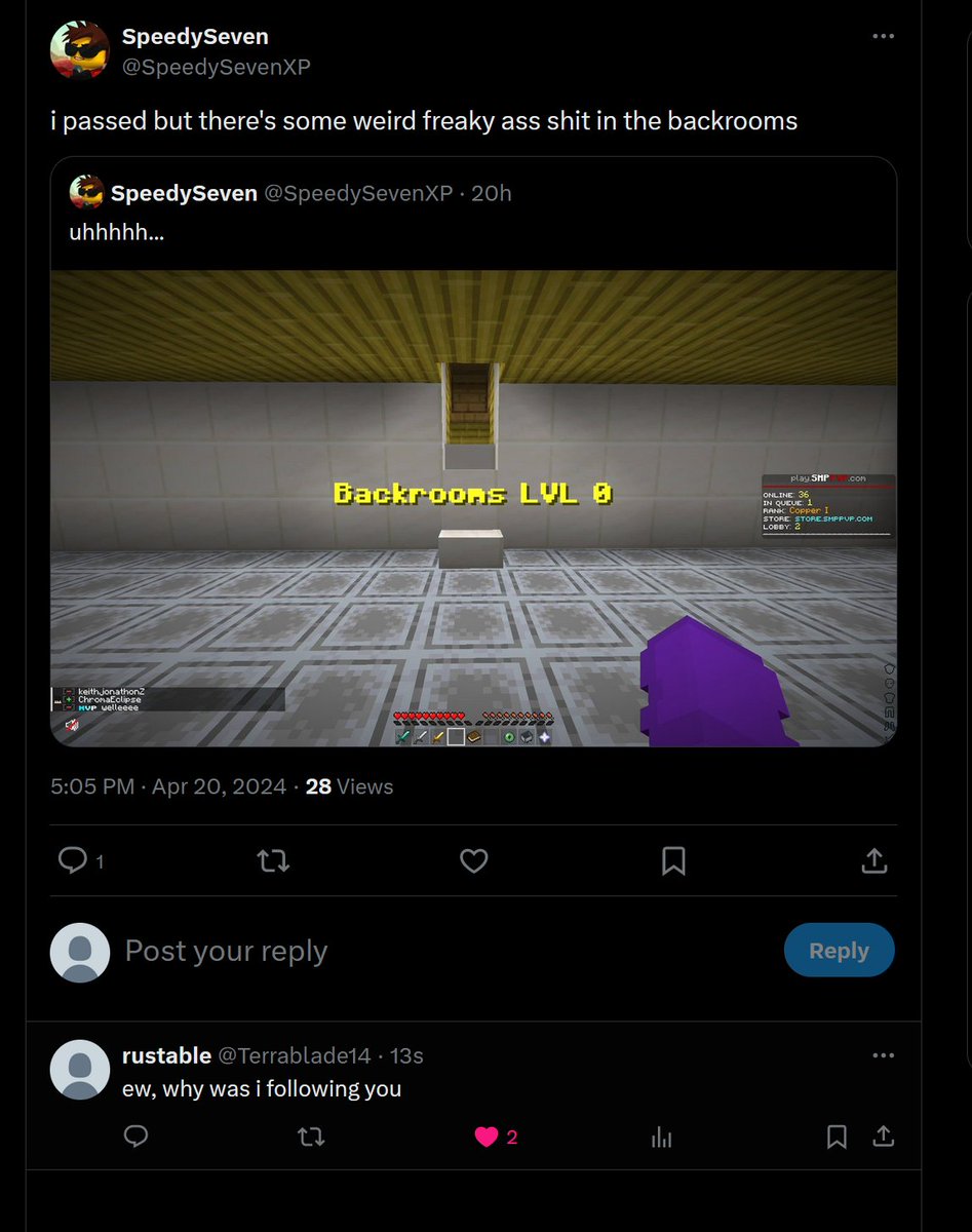 Terrablade14's tweet photo. @SpeedySevenXP ez ratio https://t.co/QlpZEbIiK6