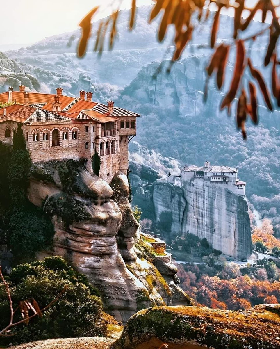 On the 20th of April, we also commemorate Saint Athanasius the Meteorite. He was a 14th century monk who built the Great Meteoron Monastery (image), thereby founding monastic life atop the towering rocks of Meteora (meaning ‘suspended in air’) in Thessaly, central Greece. 

Saint