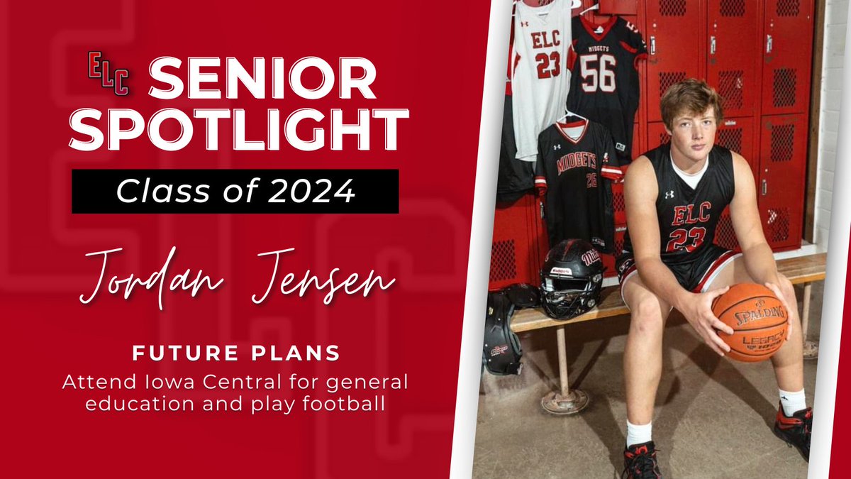 🎓 Senior Spotlight 🎓 Jordan is set to kick off his next chapter at Iowa Central. He would like to give a shoutout to Mr. Grems. 'He has always been there for me and provided me with guidance every step of the way,' shared Jordan. Congratulations! 🎉