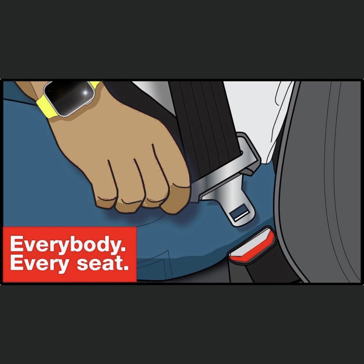 Seat Belts Save Lives! You must buckle up, it's the law! #VisionZero