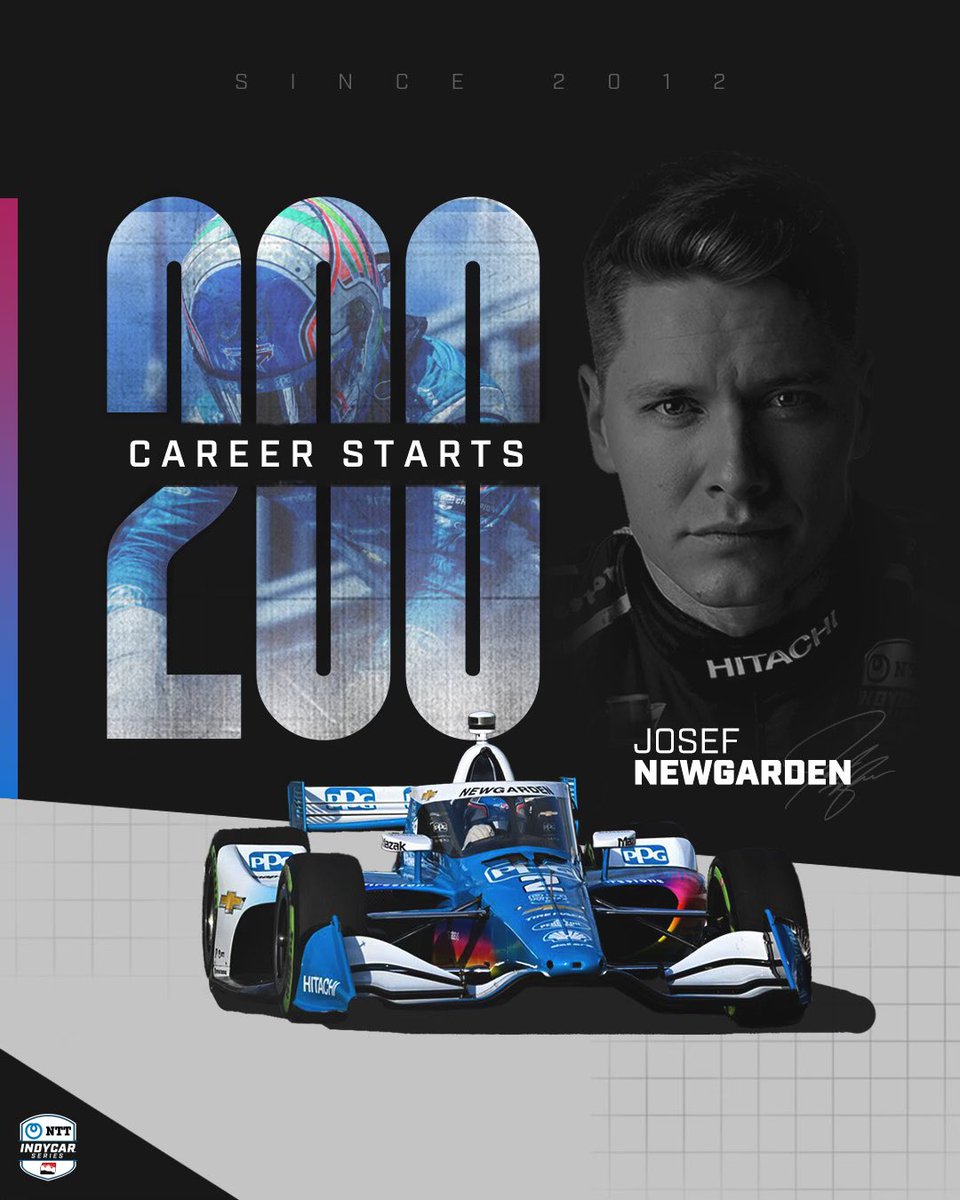 Another milestone down ✅   Cheers to 200 starts, @josefnewgarden! 🍾   #INDYCAR // @Team_Penske