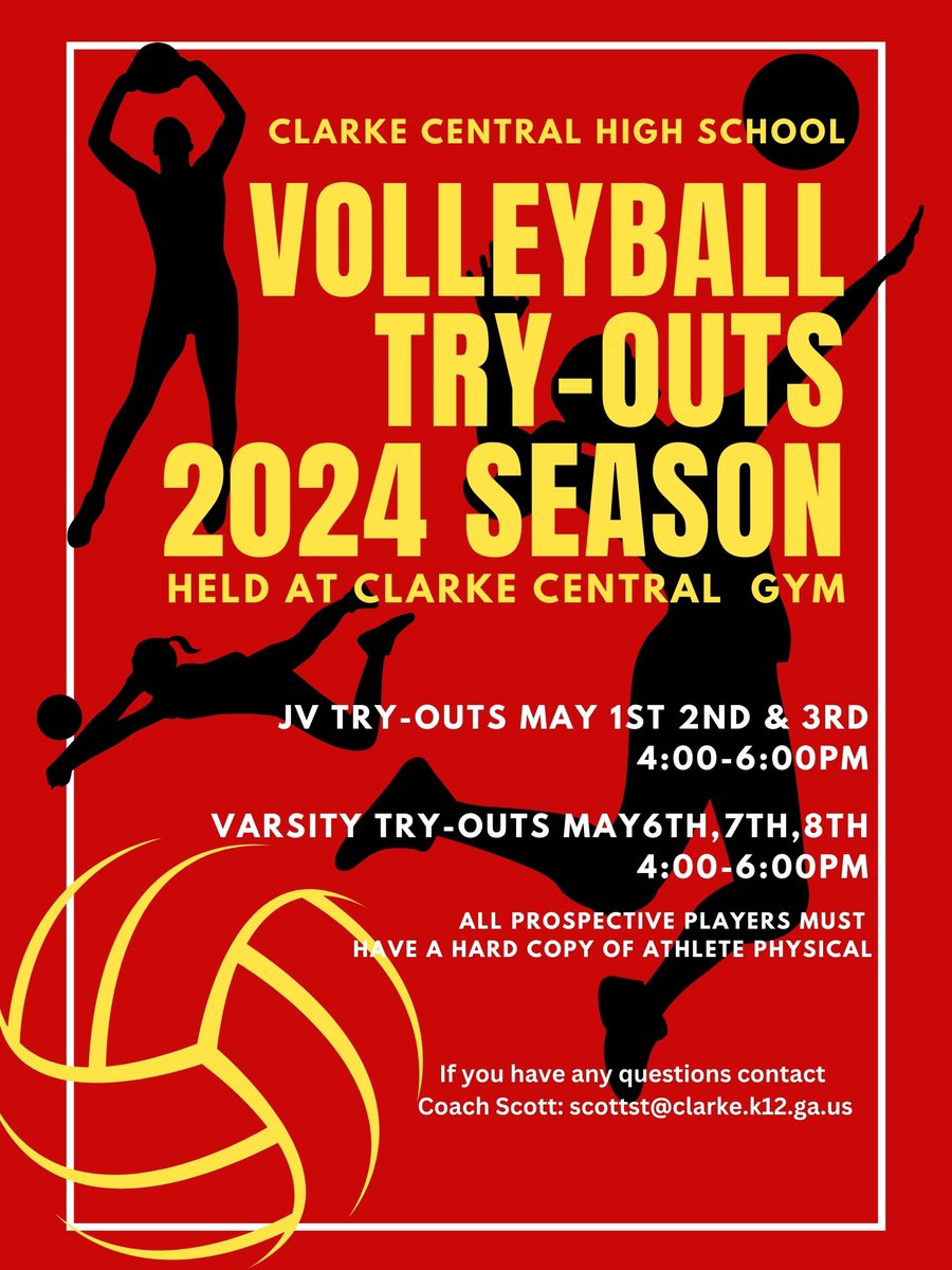 Volleyball Tryout Information!