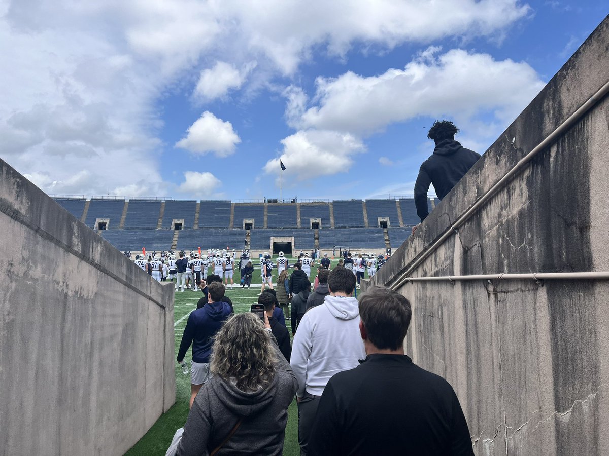 Had an amazing time at Yale’s spring game! @CoachJanecek @G_COURT6 @CoachMarcG @FarragutFB @CSmithScout