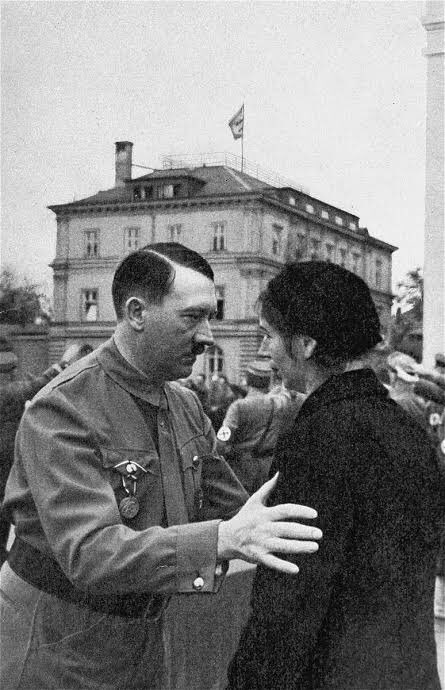 Hitler consoling Widow of a Member of the NSDAP who died at 1923 beer hall putsch