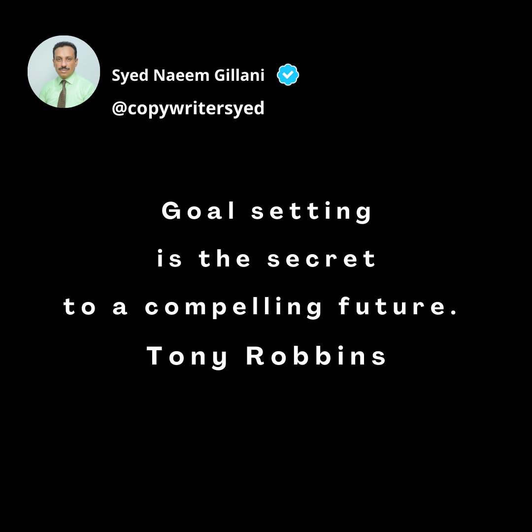 Tony Robbins advocates setting clear goals to create a prosperous, engaging, and meaningful future. This makes goal-setting vital for creating an engaging and rewarding existence 📝
Have a Good day.
#goalsetting2024 #quoteoftheday #successmindset