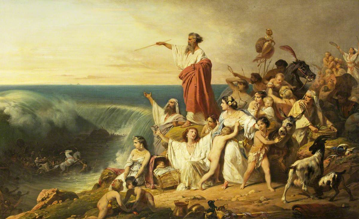 The story of Moses' parting of the Red Sea is theorized by some to be related to an old Egyptian fairytale, in which the magician Djadjaemankh performs a similar feat, parting the water of the Nile, to retrieve a jewel that fell to the bottom.#Mythology #Folklore #MythologyMonday