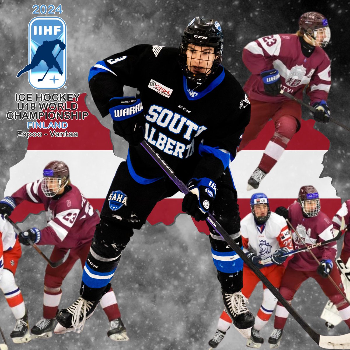 Congrats and good luck to SAHA U18 Prep student Bruno Petrovics who is off to Finland to represent Latvia at the IIHF U18 World Championships! #SAHA #CSSHL