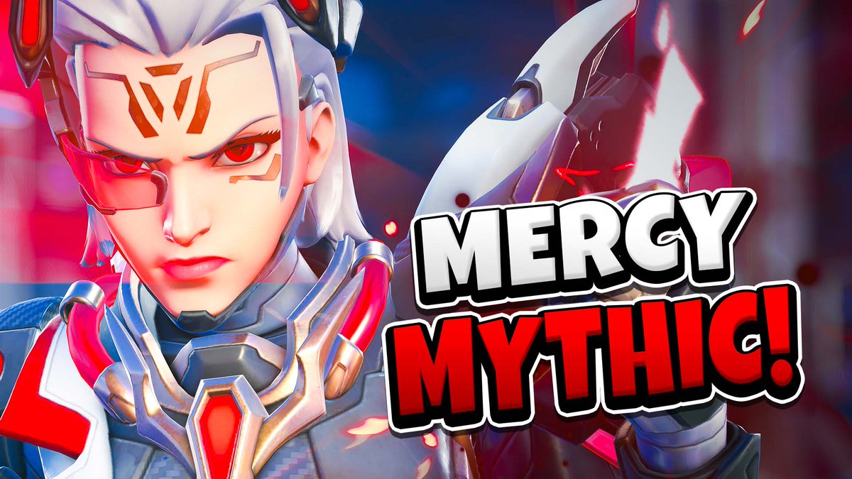 MERCY MYTHIC SHOWCASE!! Showing off ALL of Mercy's cosmetics, unique effects, and voicelines in her Mythic skin! ⬇️ 📽️ Watch here: youtu.be/i0mCAfVD_XE